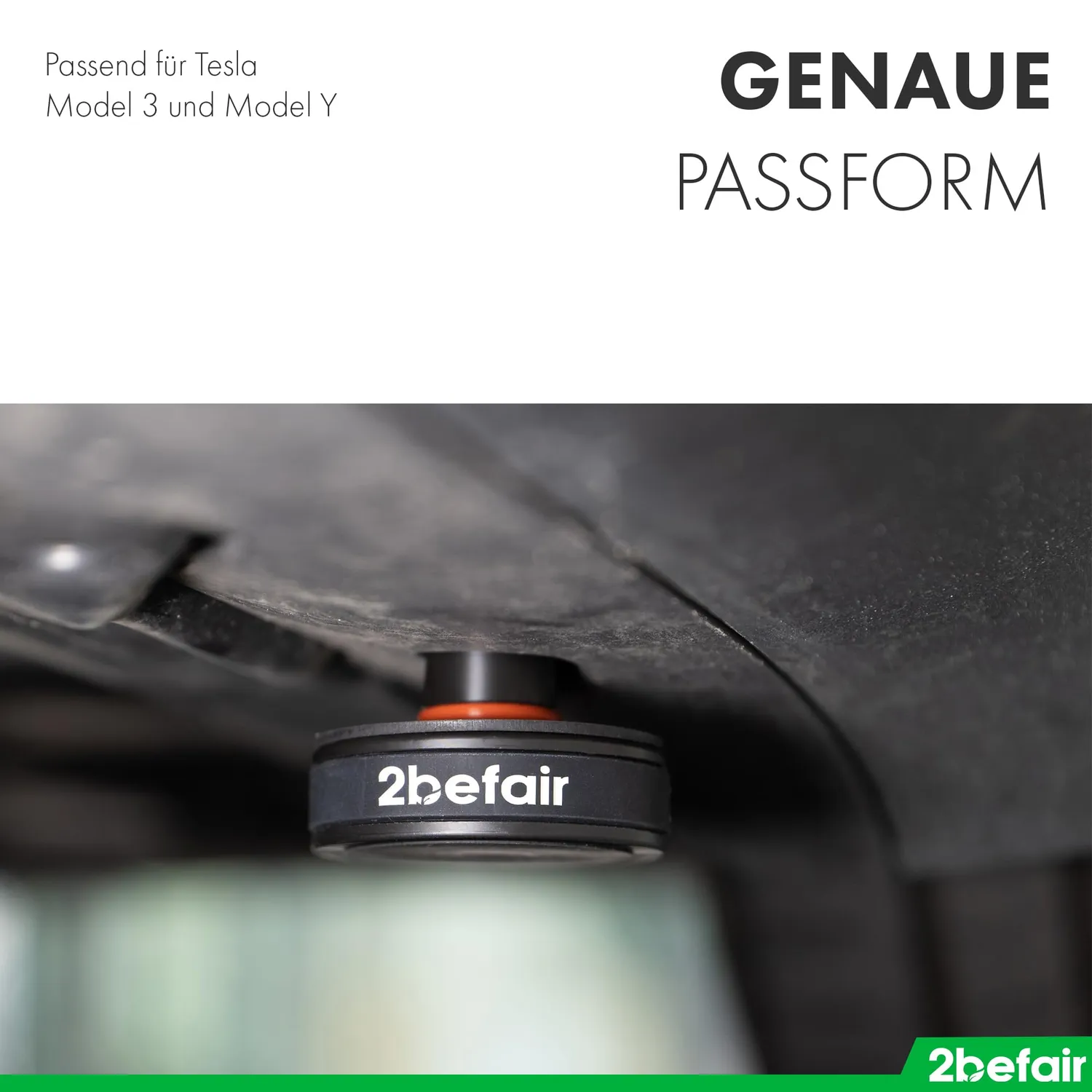 2befair Jack Pad Wagenheber Model 3/Y 4 Stück Gummi