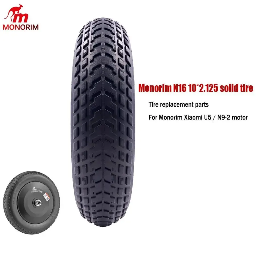Monorim N16 10x2.125 Vollreifen für U5 Motor