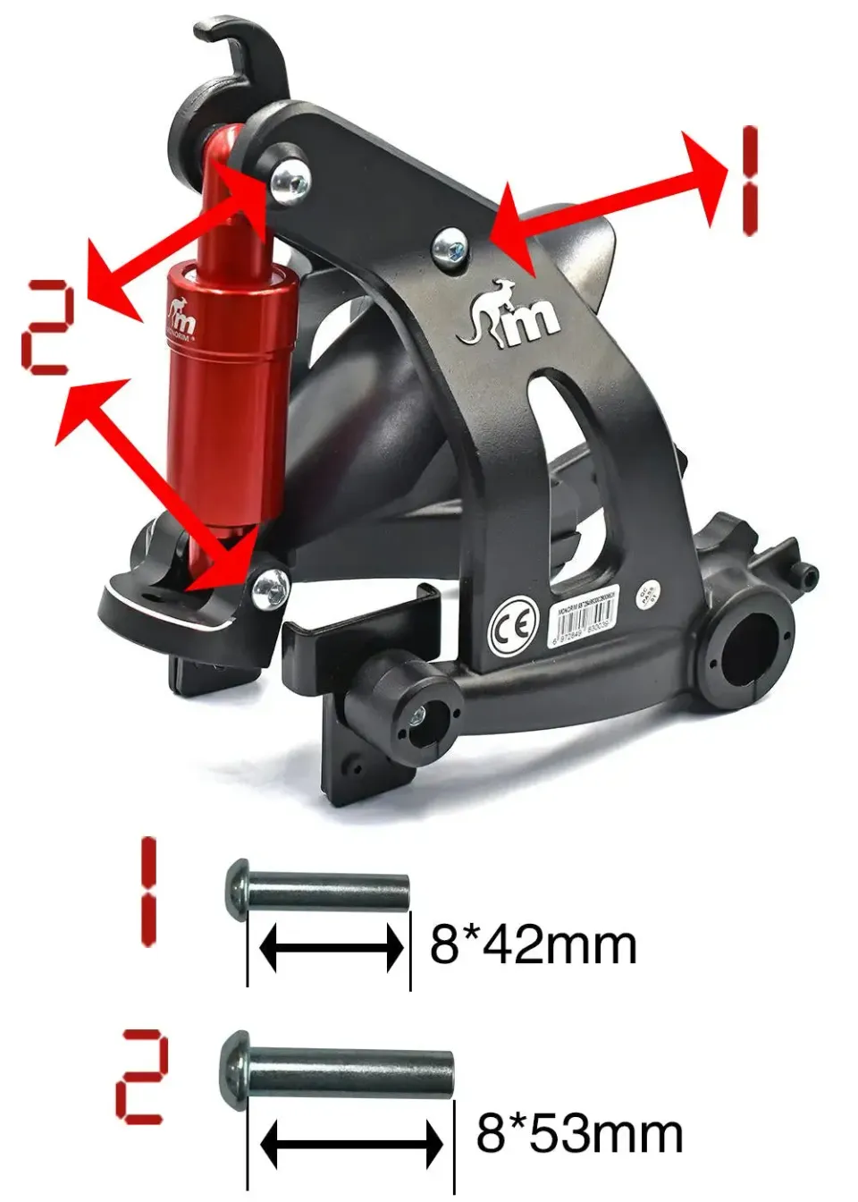 Monorim MR1 Schraubenset Ersatz für MR1 MXR1 DMR