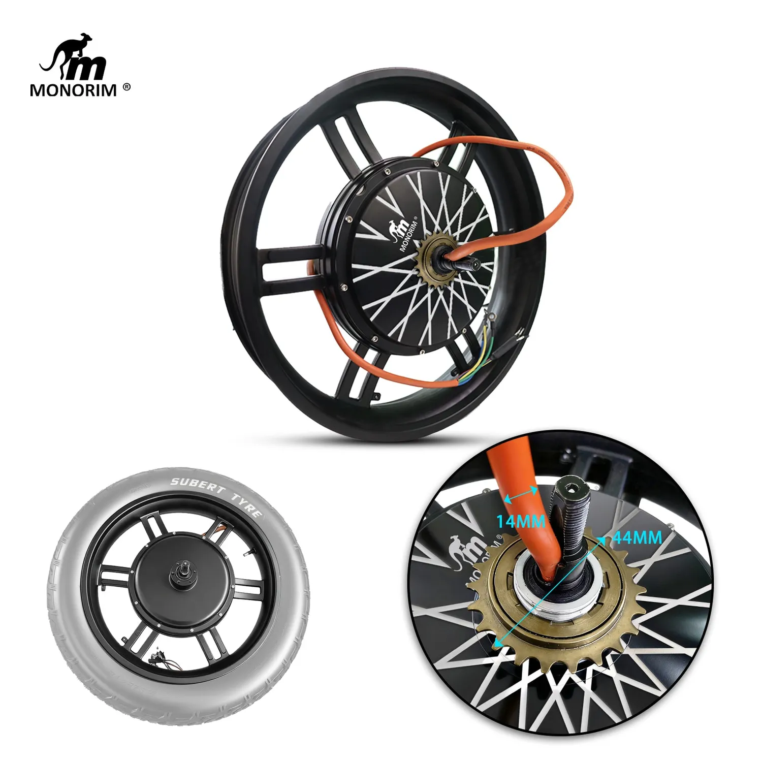 Monorim MEM20-6000 Nabenmotor 20 Zoll 7000W Fatbike